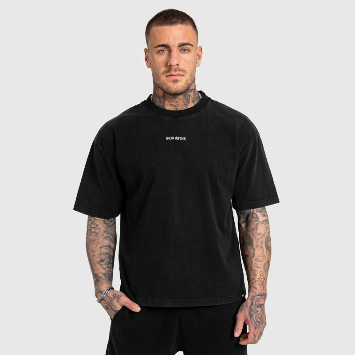 Pánska súprava Iron Aesthetics X Washed, čierna · záber 4