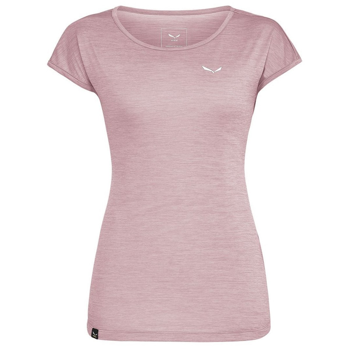 Salewa Puez Melange Dry T-Shirt W - Veľkosť: 40 | Farba: Ružová · záber 1