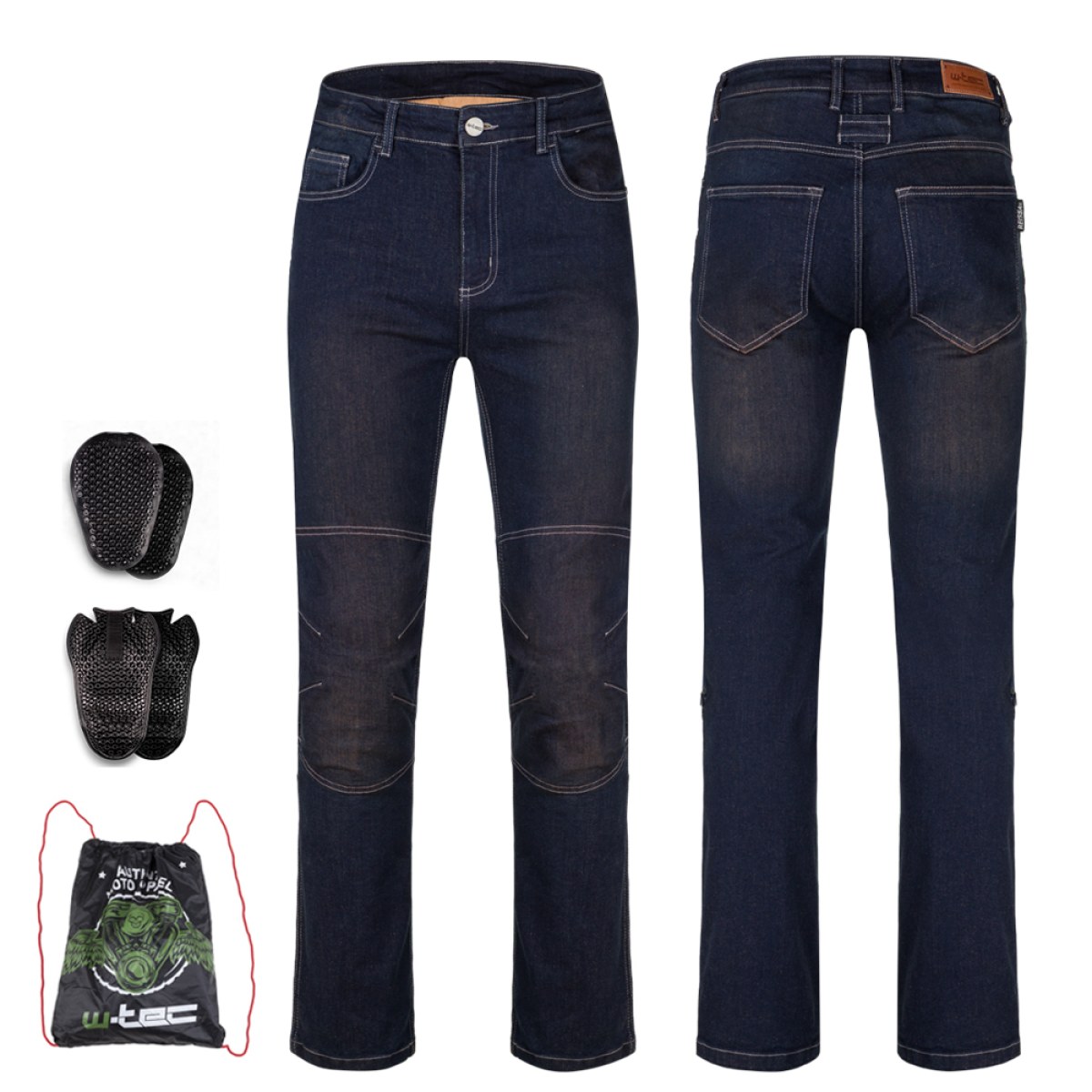 Moto jeansy W-TEC Pawted s nepremokavou membránou - Veľkosť: L · záber 1