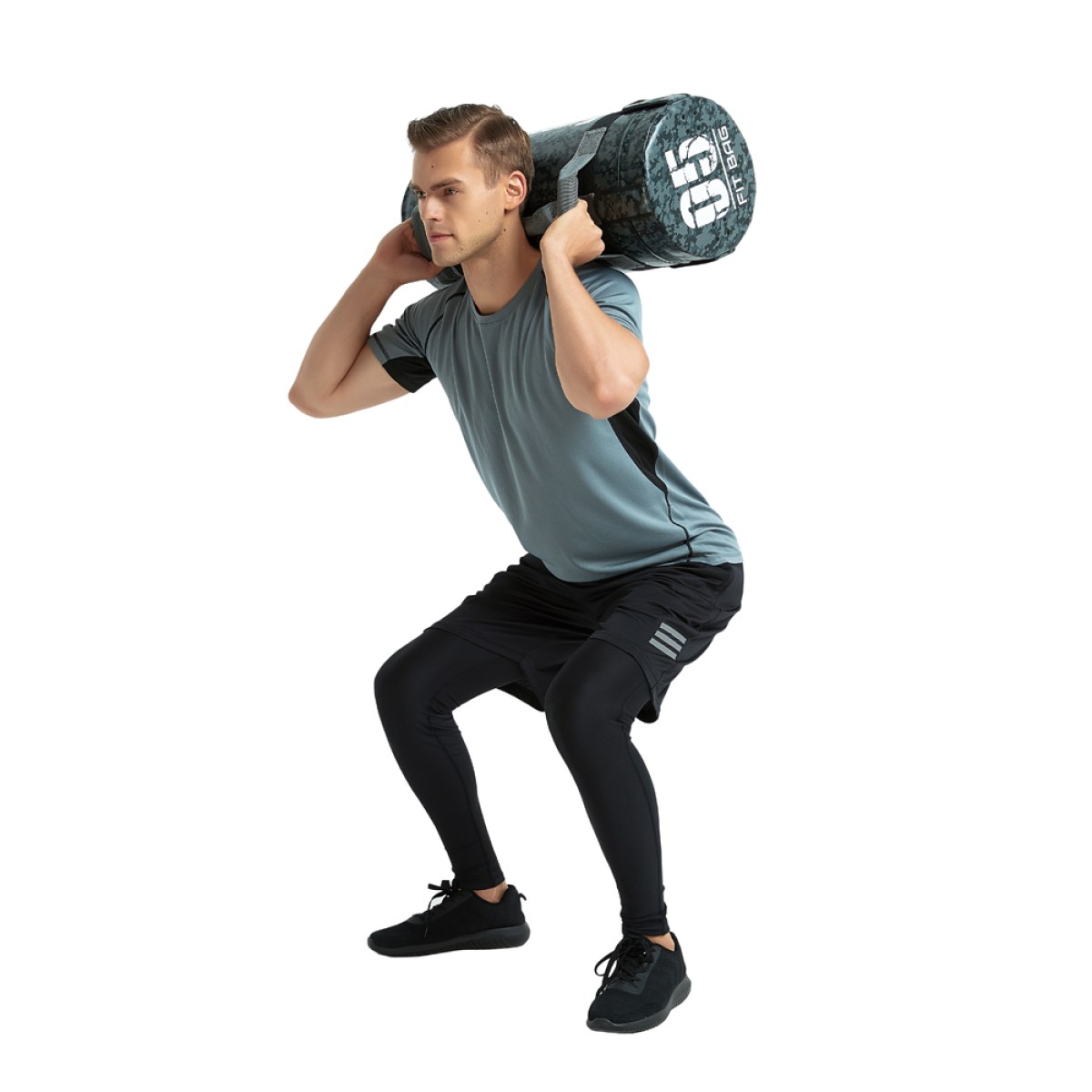 Posilňovací vak s úchopmi inSPORTline Fitbag Camu 20 kg · záber 3