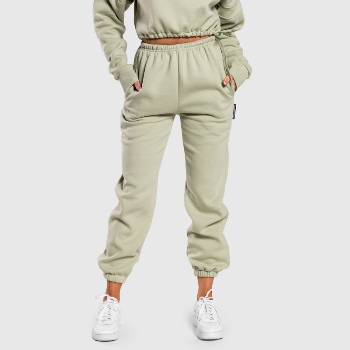Dámske oversized tepláky Iron Aesthetics Simone, zelené · záber 2