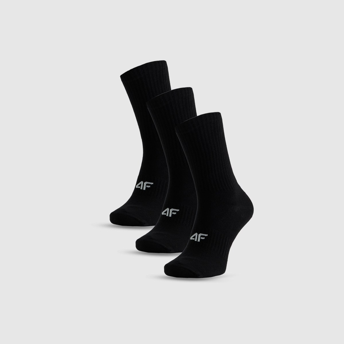 Dlhé ponožky (3-pack) pánske - čierne · záber 2