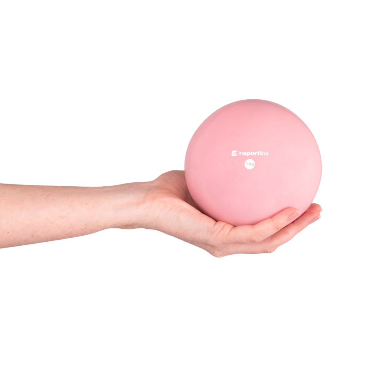Joga lopta inSPORTline Yoga Ball 1 kg - Farba: Mocha mousse · záber 4