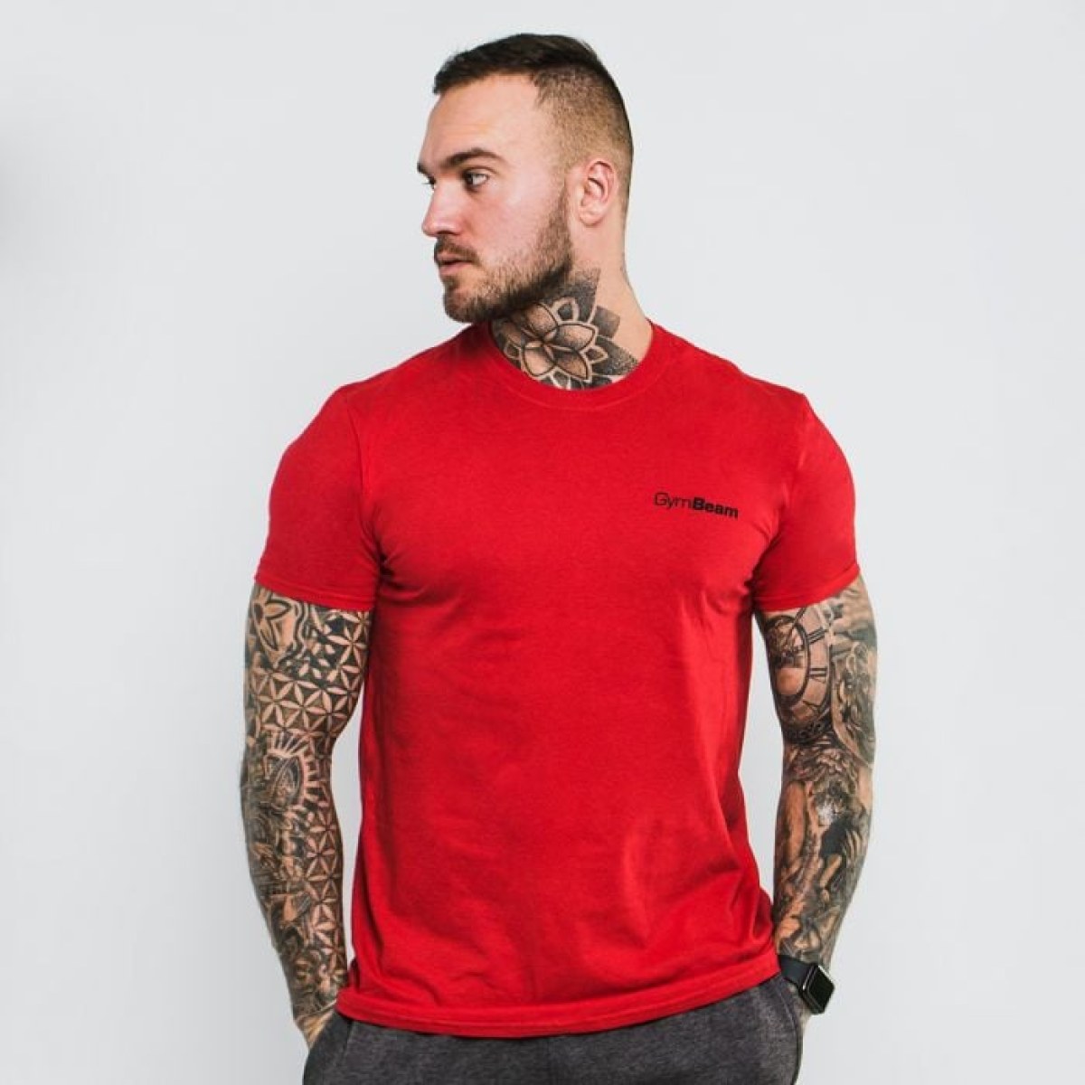 GymBeam T-shirt Basic Cherry Red S · záber 1