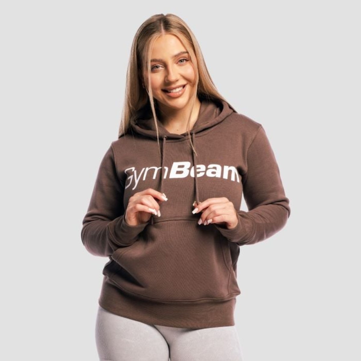 GymBeam Dámska Mikina Athlete Cocoa XL · záber 1