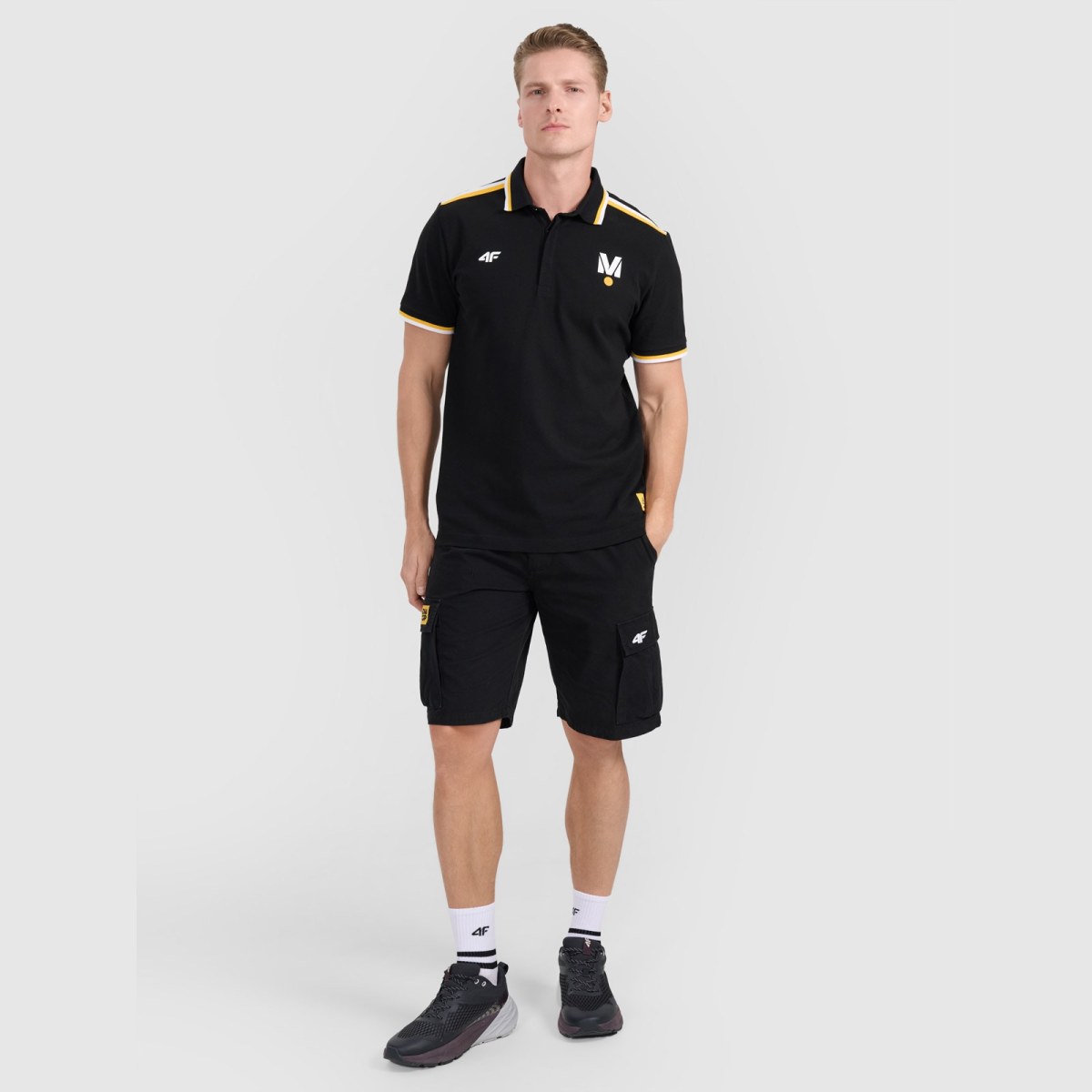 Unisex polo tričko 4F x Drift Masters - čierne · záber 2