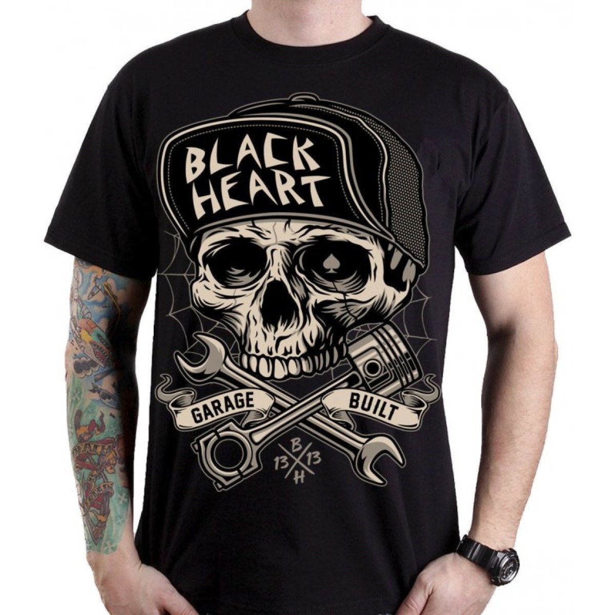 BLACK HEART Garage Built čierna - 3XL · záber 1