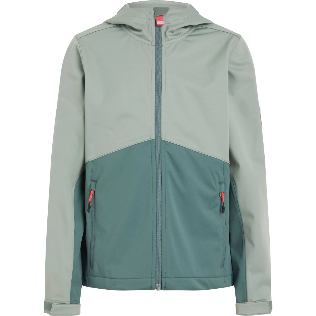 McKinley Bennet Softshell Jacket Kids - Veľkosť: 116 | Farba: Zelená · záber 1