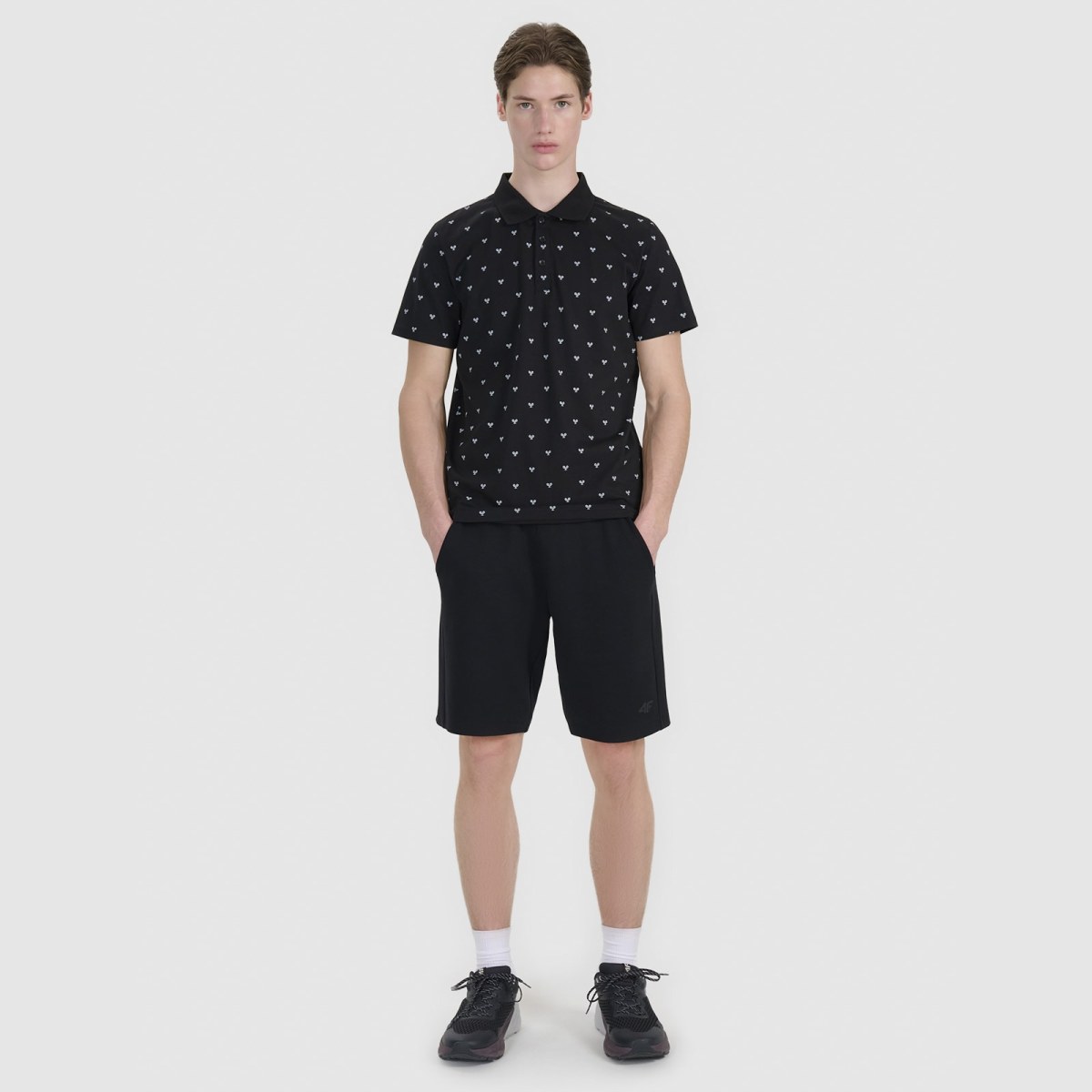 Pánske regular polo tričko - čierne · záber 2