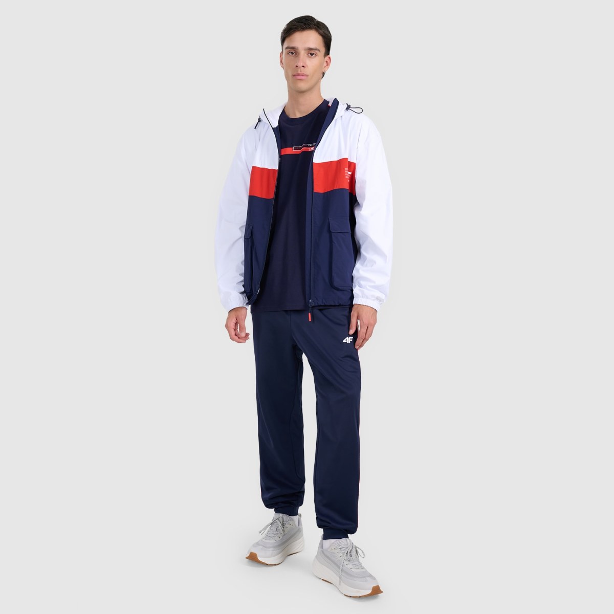 Pánske oversize tričko s potlačou - tmavomodré · záber 2