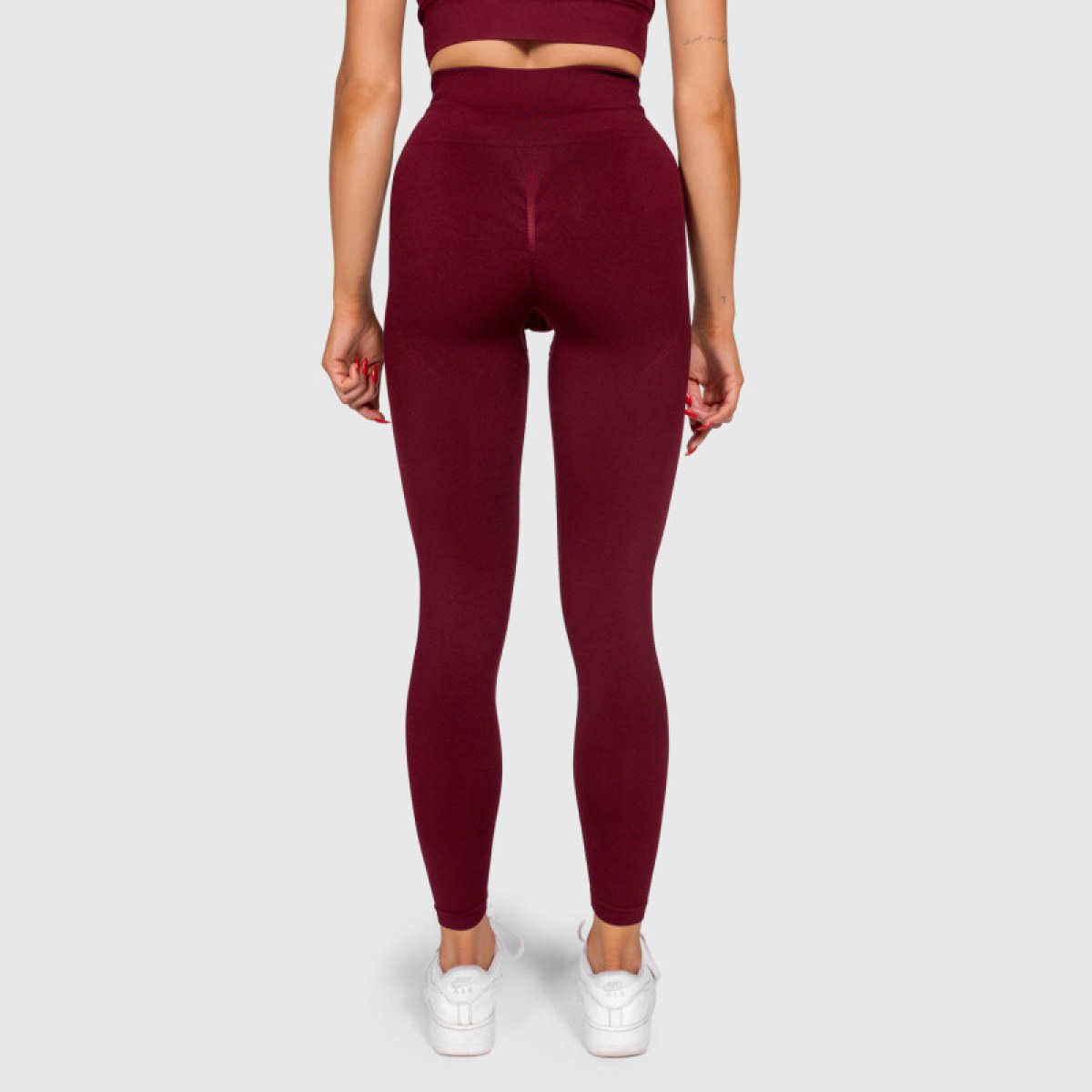 Športové legíny Iron Aesthetics Inspire, bordové · záber 3