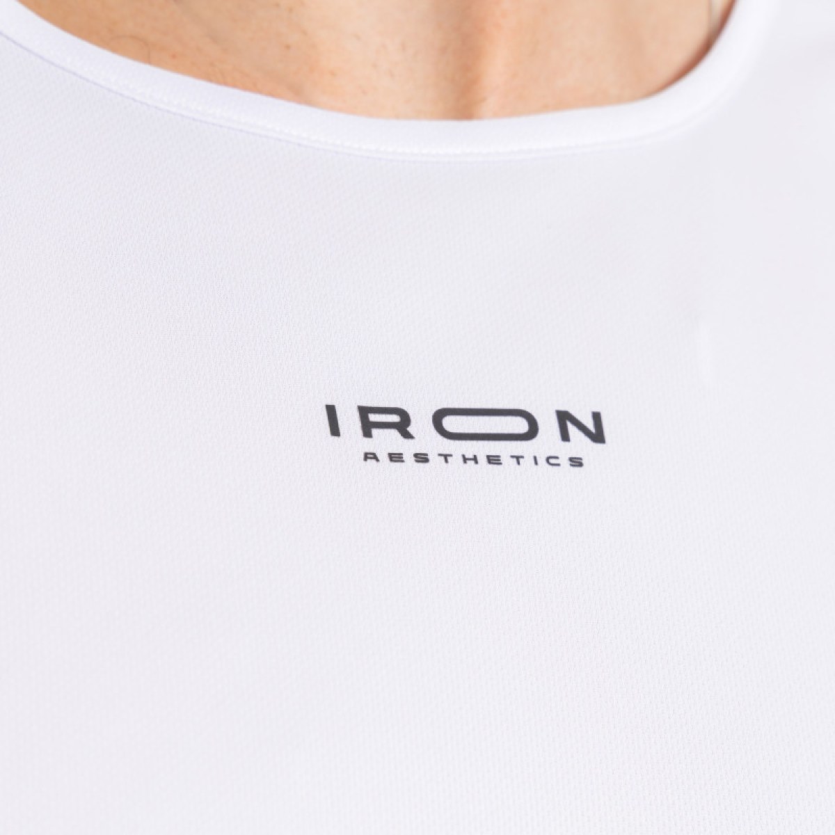 Pánske športové tielko Iron Aesthetics Athlete, biele · záber 4