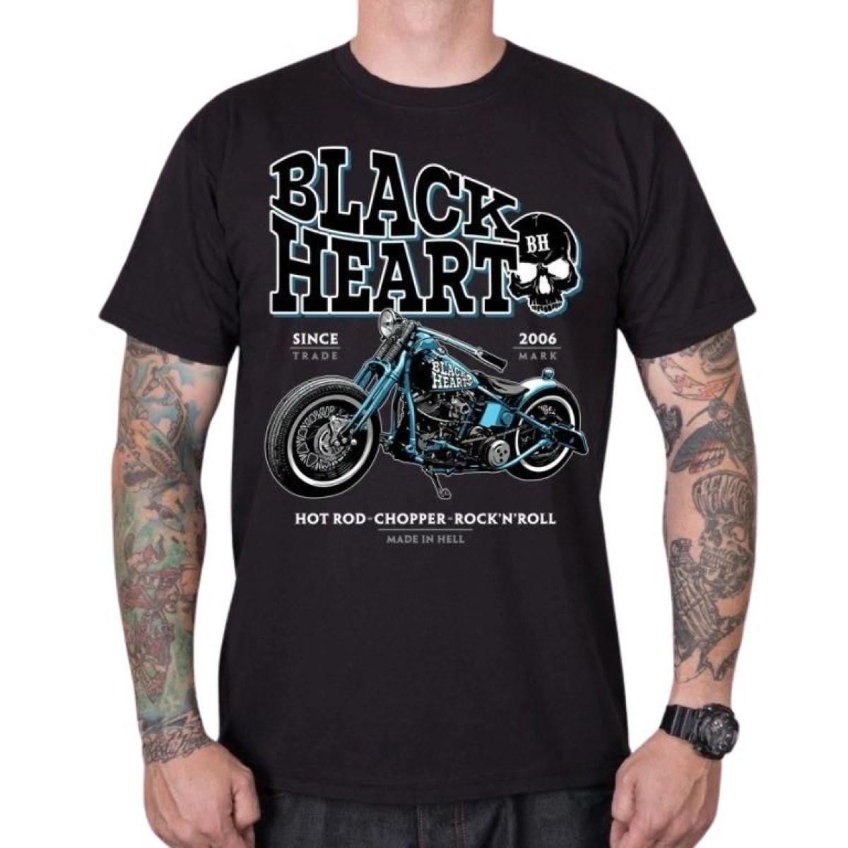 BLACK HEART Blue Bobber čierna - 3XL · záber 1