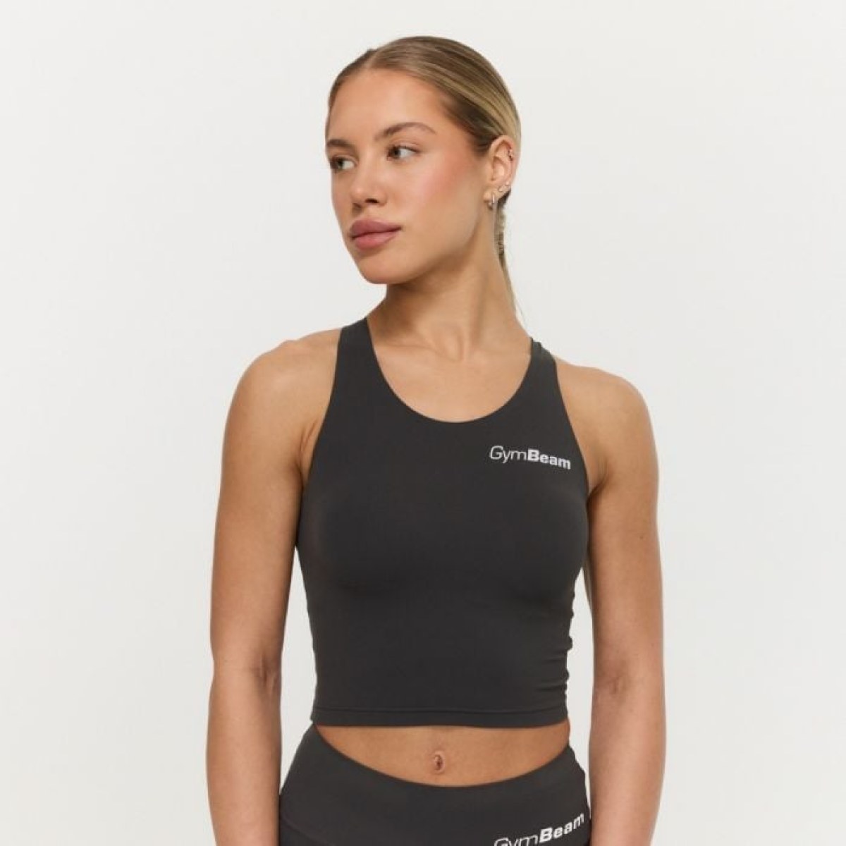 GymBeam Dámsky športový top BEAT Charcoal XXL · záber 1