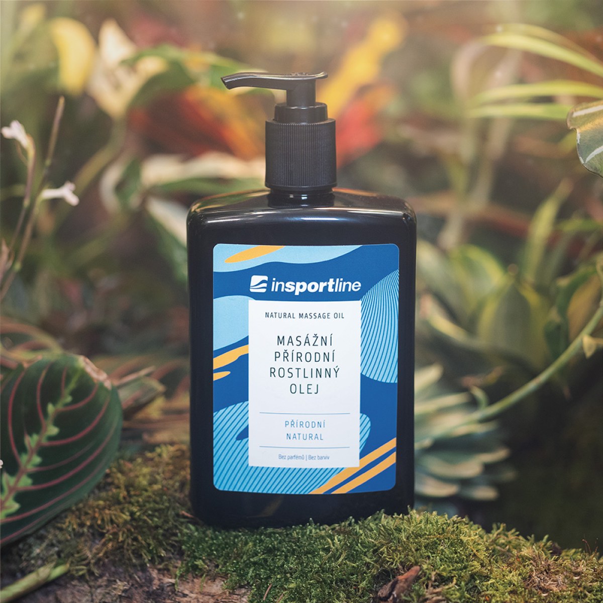 Masážny prírodný rastlinný olej inSPORTline natural 500 ml · záber 1