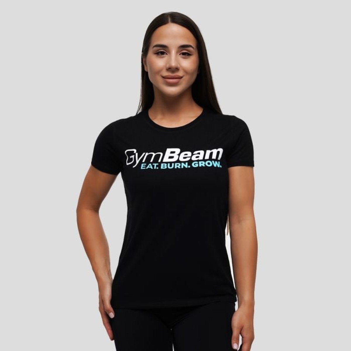 GymBeam Dámske Tričko Grow Black MM · záber 1