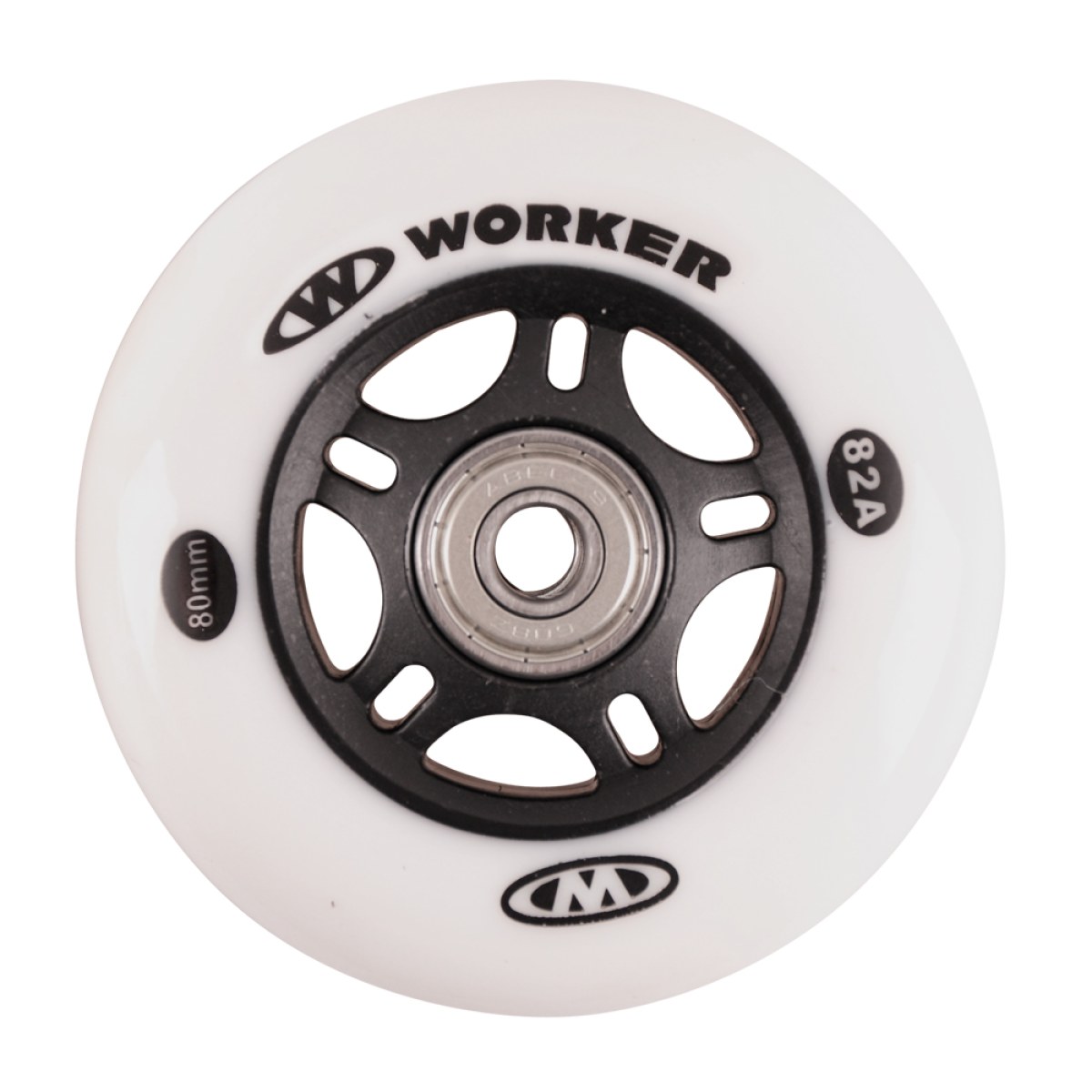 In-line kolieska WORKER 80mm a ložiská ABEC-7 chrome - Set 4 ks · záber 2