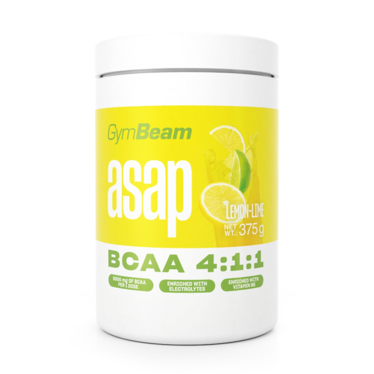 GymBeam ASAP BCAA citrón limetka · záber 1