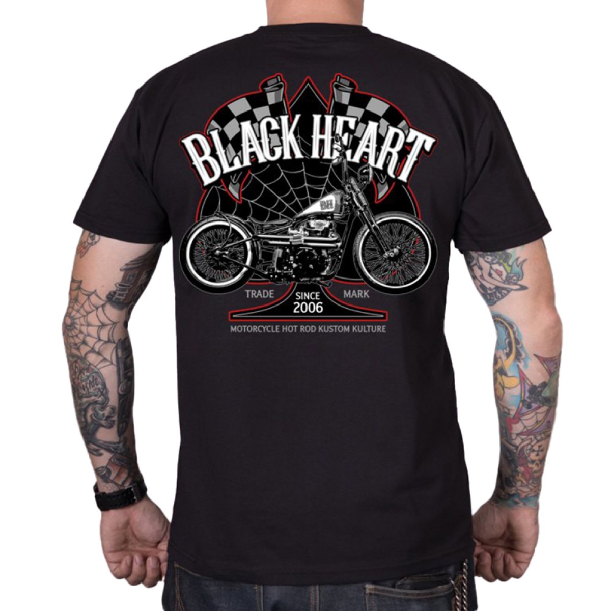BLACK HEART Chopper Race čierna - XL · záber 1