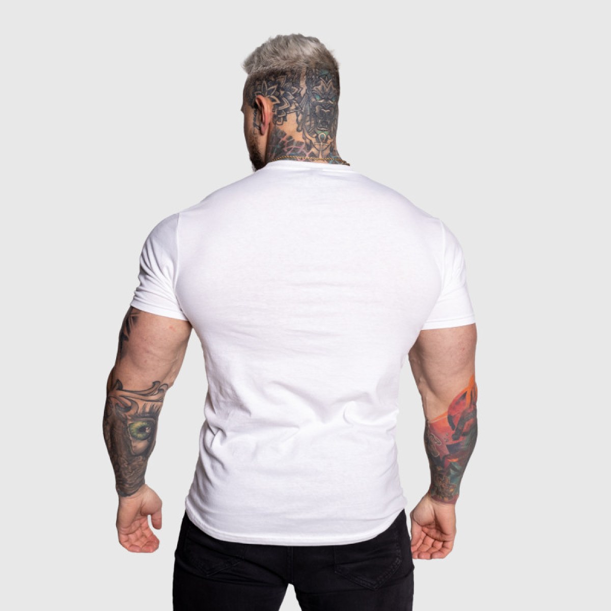 Pánske športové tričko Iron Aesthetics Circle, biele · záber 5