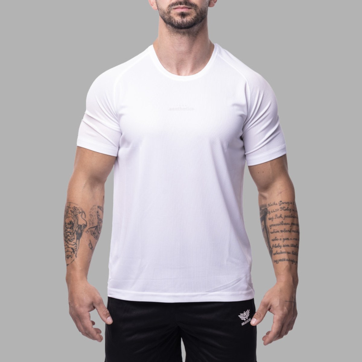 Pánske športové tričko Iron Aesthetics Training, biele · záber 1