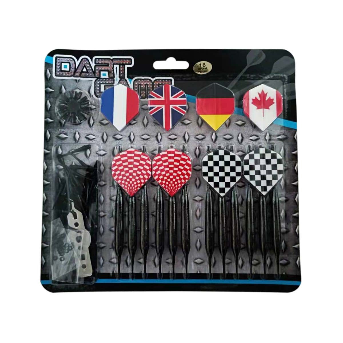 Šípky MASTER Black Plated Brass 12ks - softip 18g set · záber 1