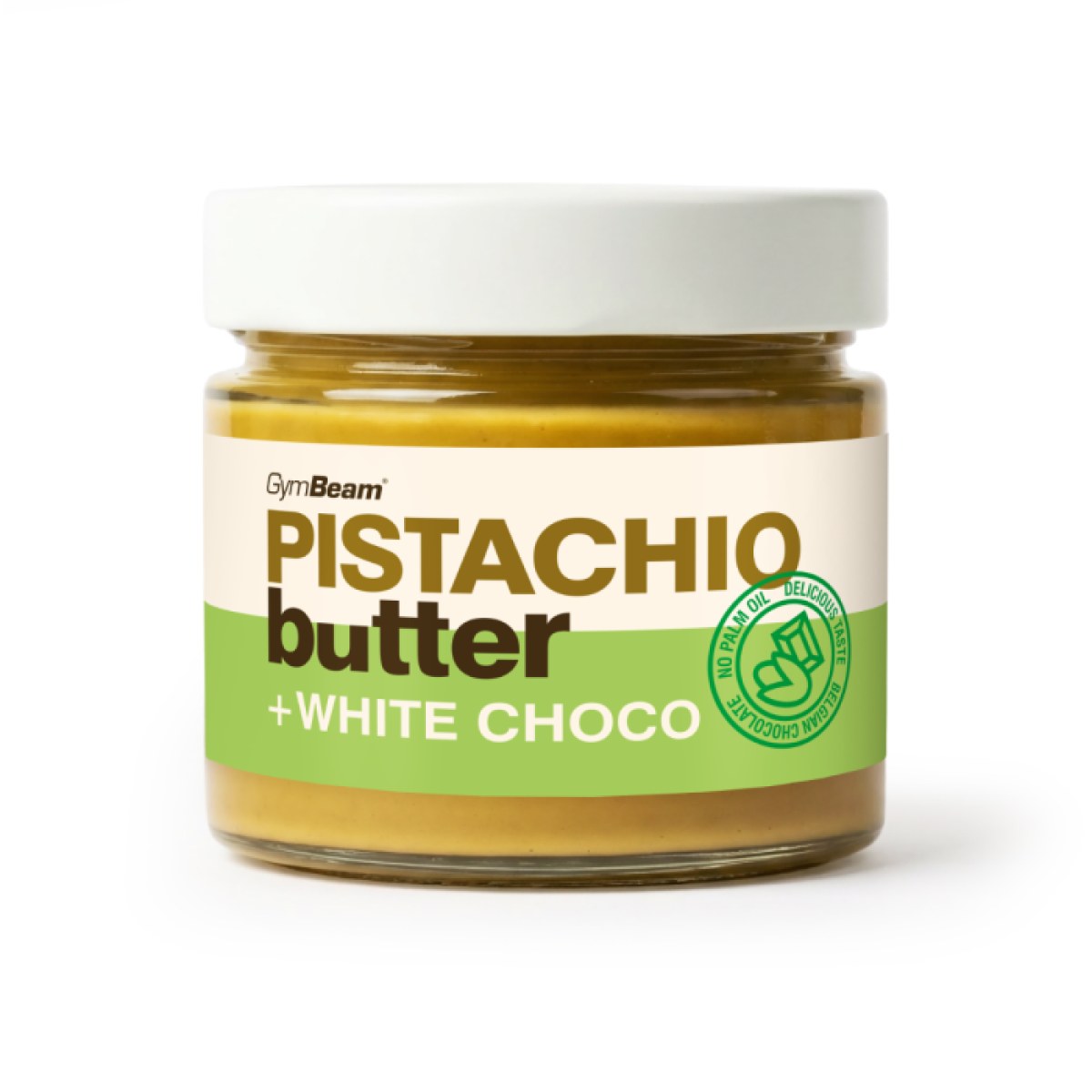 GymBeam Pistachio butter with white chocolate · záber 1