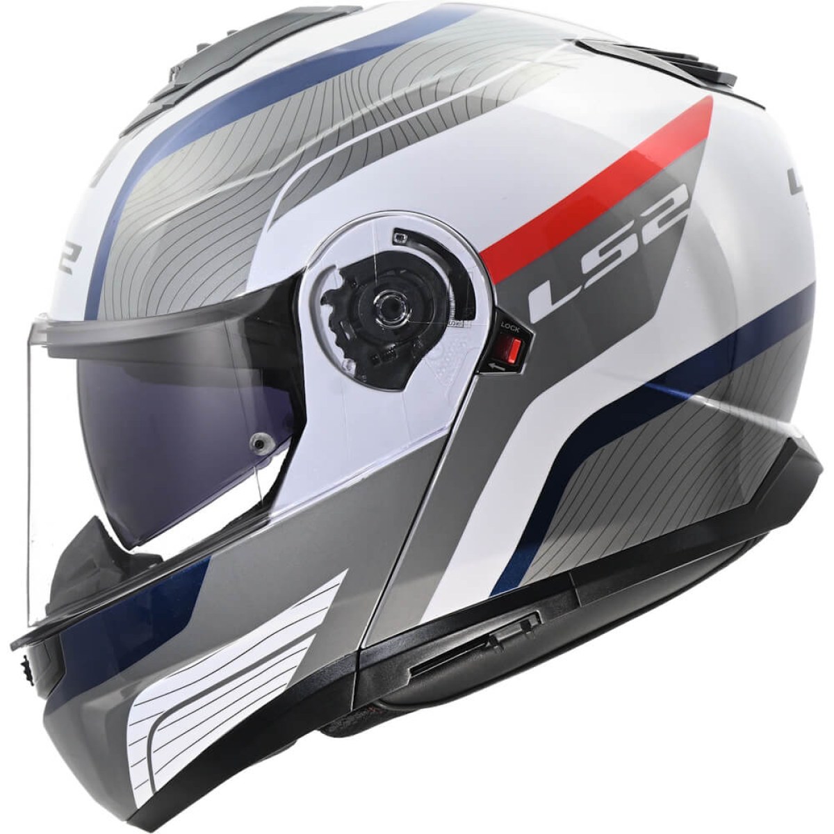 LS2 FF908 Strobe II MONZA White Blue Red L (59-60) · záber 1
