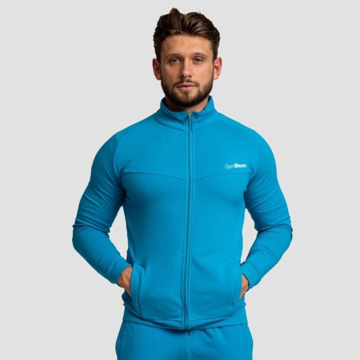 GymBeam Mikina so zipsom Limitless Aquamarine XXLXXL · záber 1