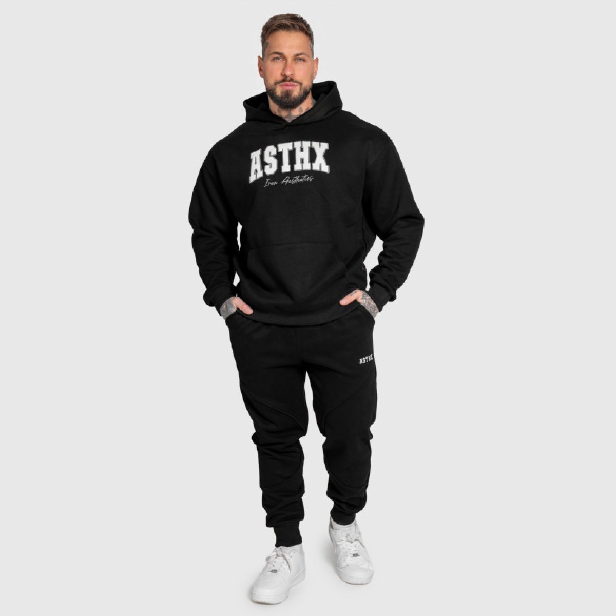 Tepláková súprava Iron Aesthetics ASTHX, čierna · záber 2