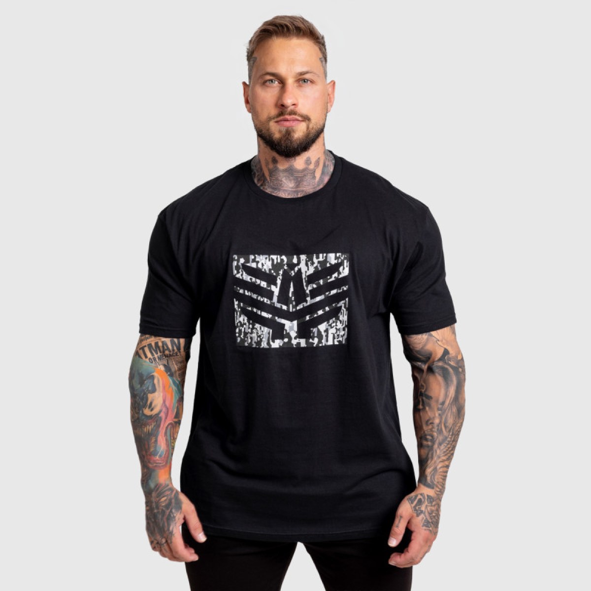 Pánske tričko Iron Aesthetics Tactical, čierne · záber 4