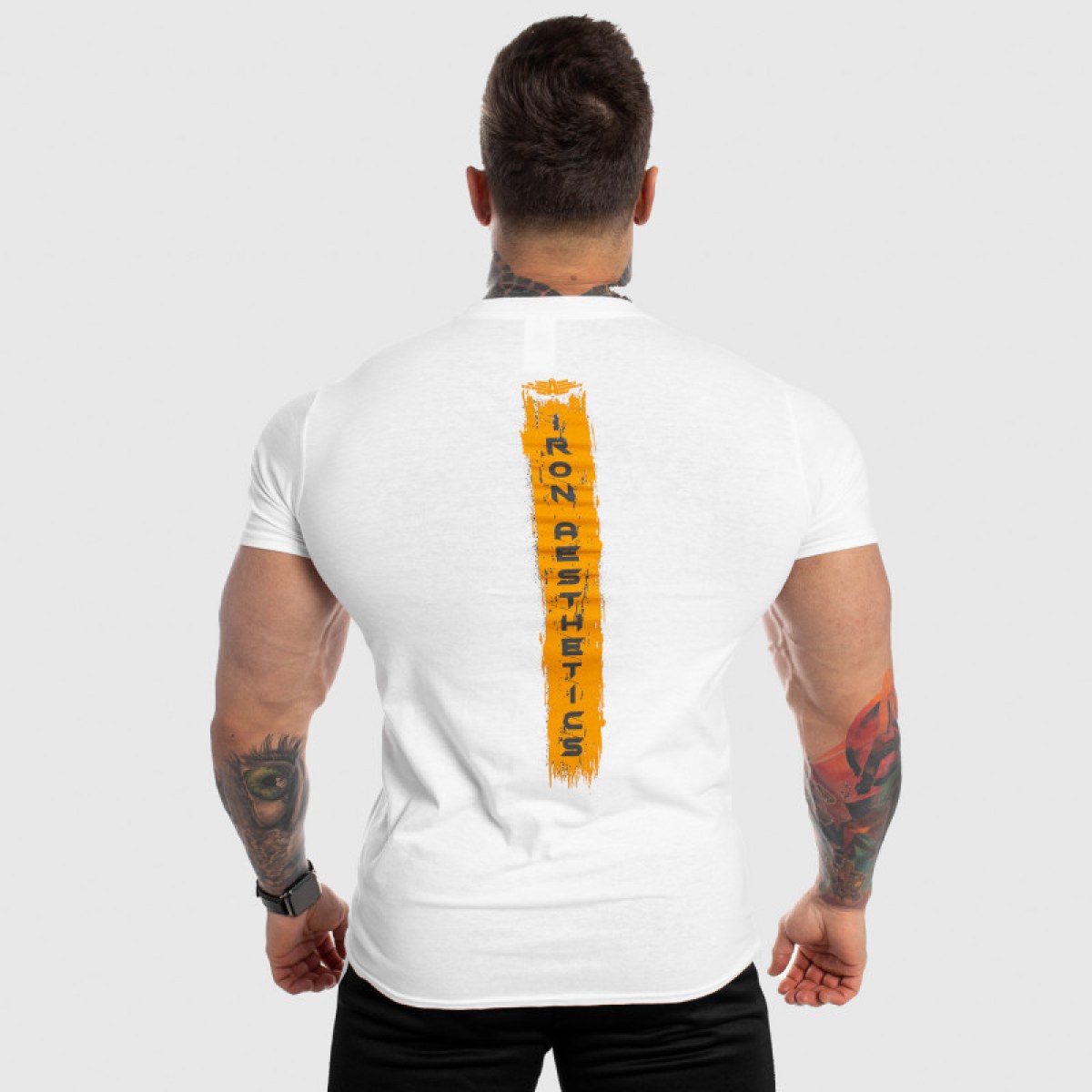 Pánske fitness tričko Iron Aesthetics Force, biele · záber 4