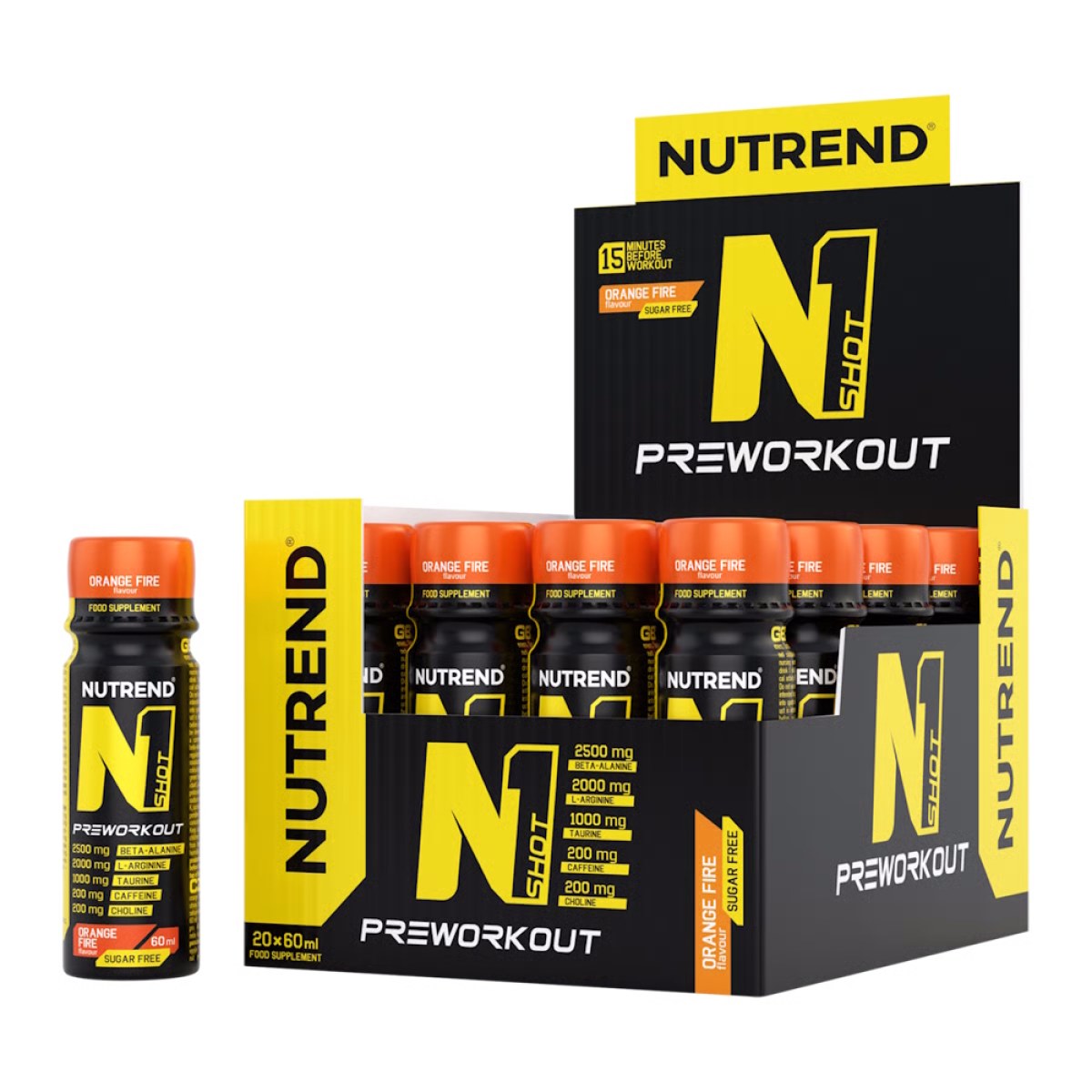 Nutrend N1 Shot 20x60 ml orange fire · záber 1