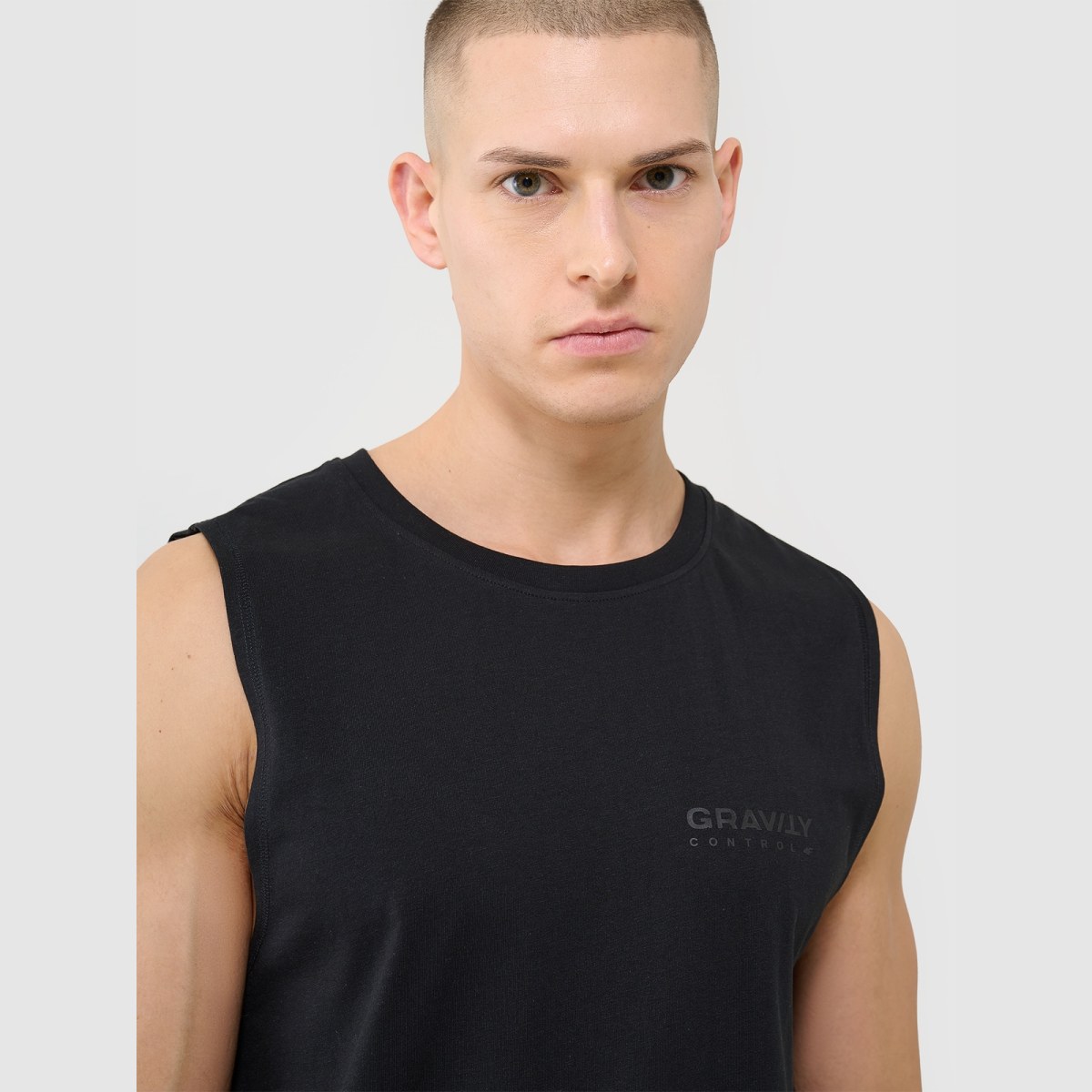 Pánsky oversize tank top - čierny · záber 2