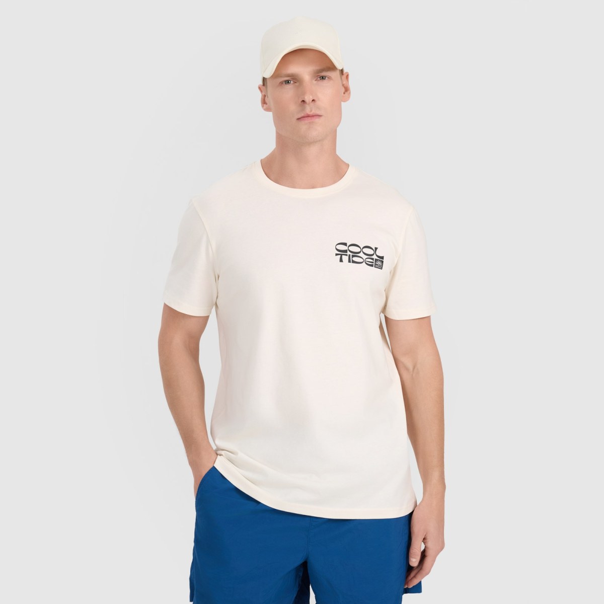 Pánske regular tričko s potlačou - biele · záber 1