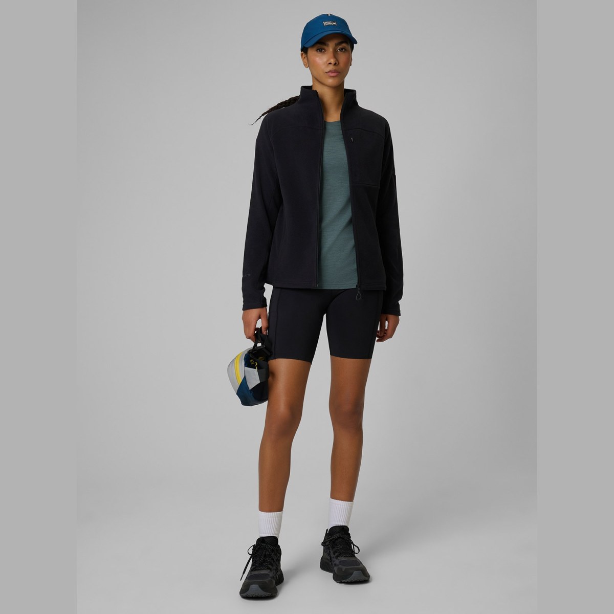 Regular fleece bez kapucne Polartec dámsky - čierny · záber 2