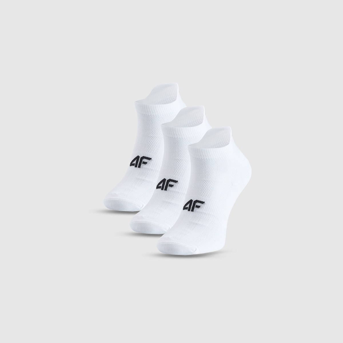 Pánske tréningové ponožky pod členok (3-pack) - biele · záber 1