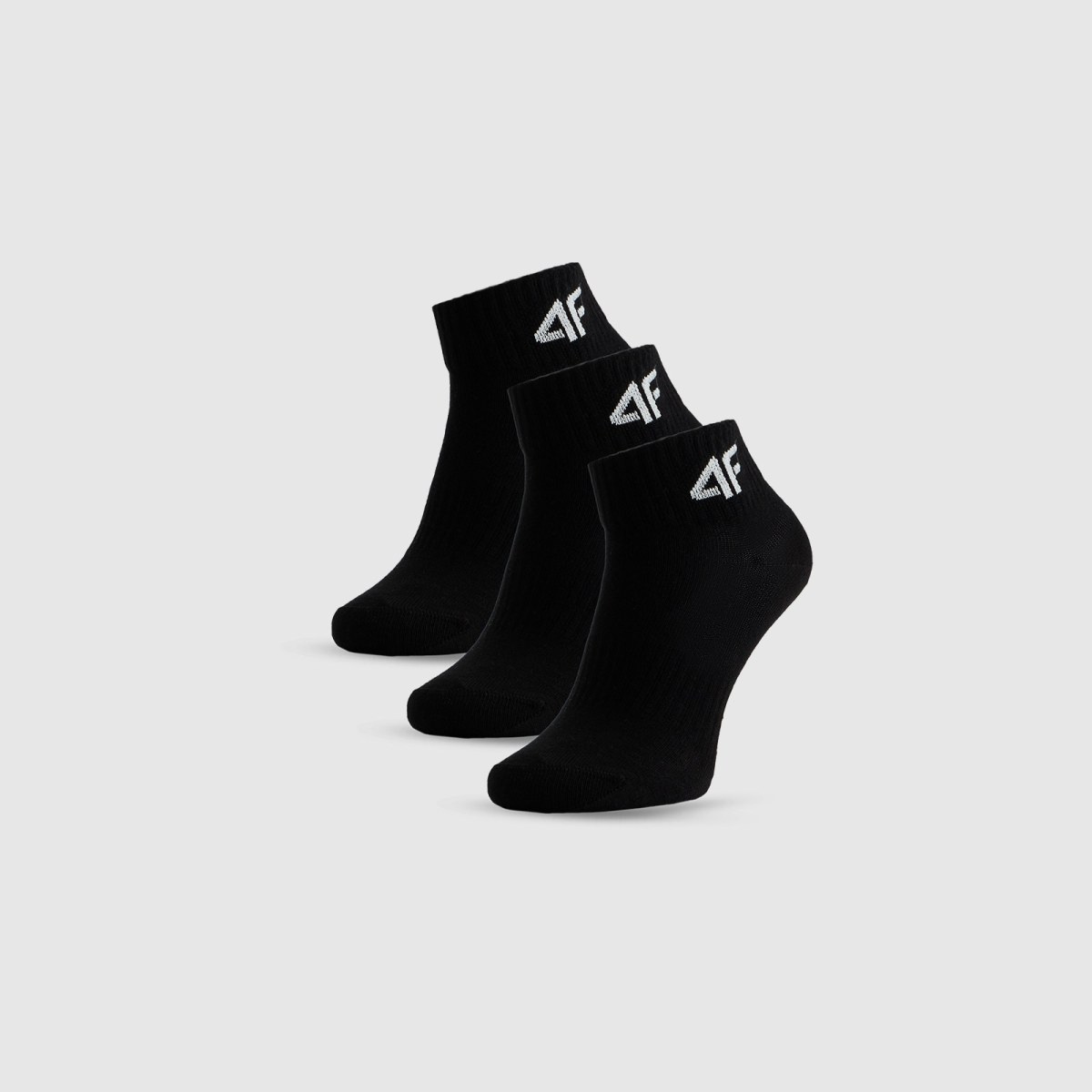 Krátke ponožky (3-pack) dievčenské - čierne · záber 1