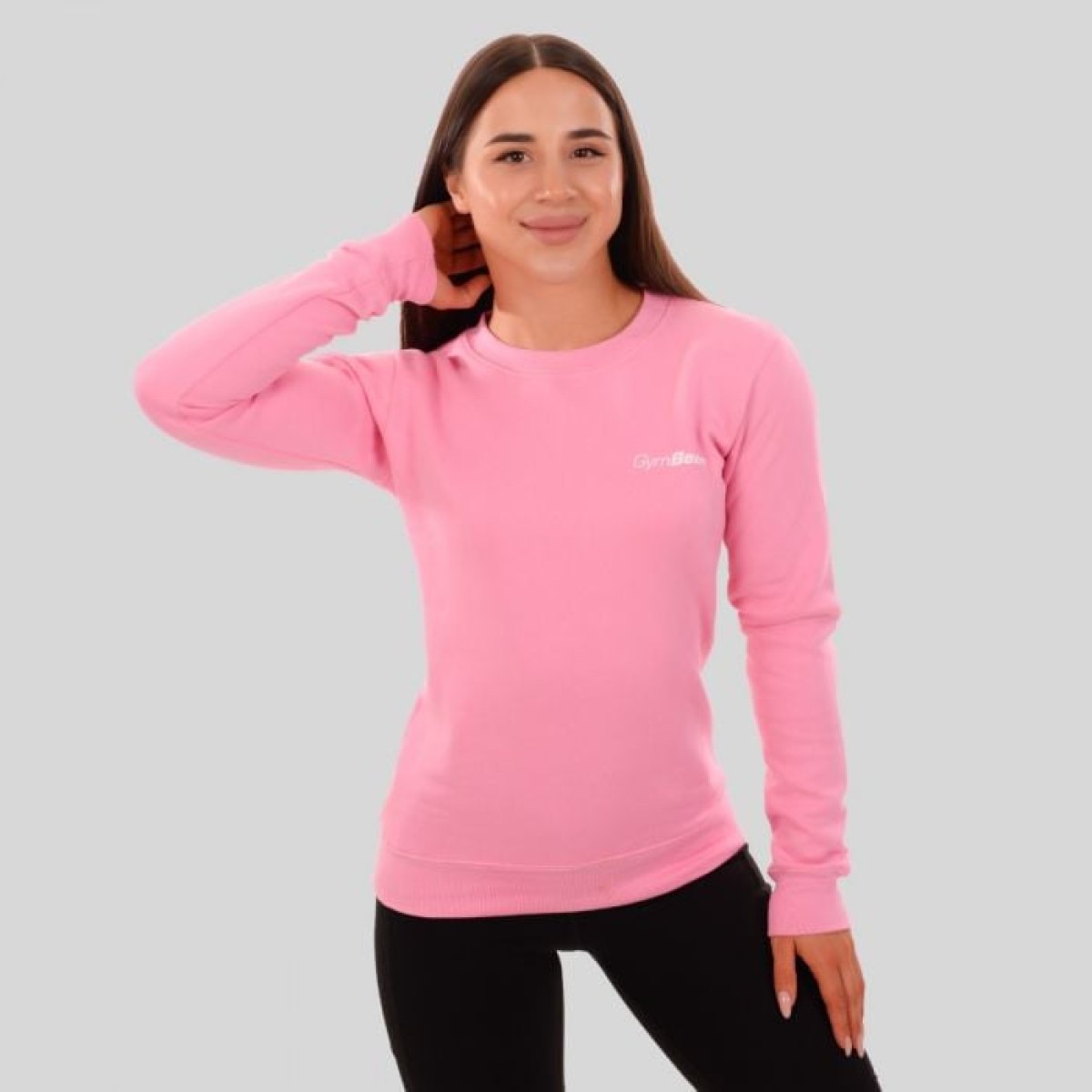GymBeam Dámska mikina Basic Jumper Baby Pink SS · záber 1