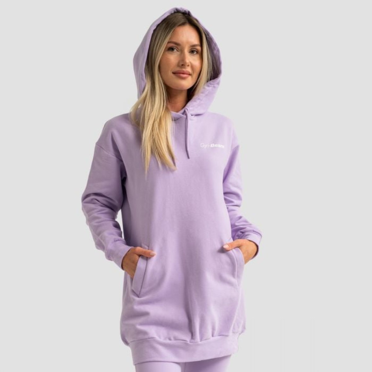 GymBeam Dámska Longline mikina Limitless Lavender LL · záber 1