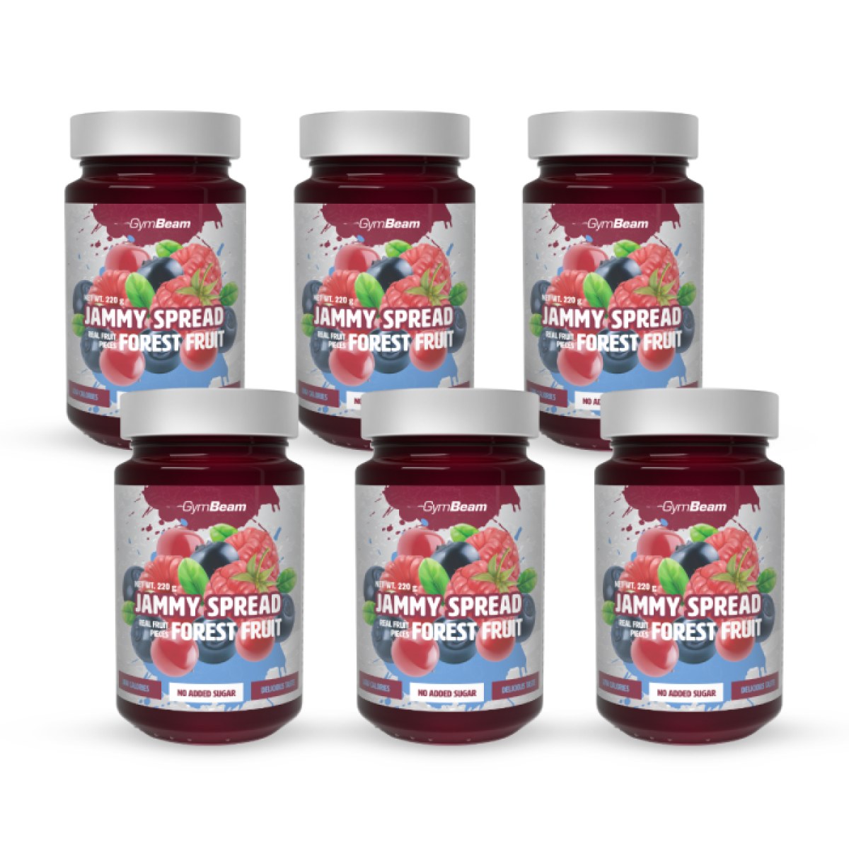 GymBeam Jammy Spread lesné ovocie - Príchuť: Lesné ovocie | Hmotnosť: 1,32 kg · záber 1