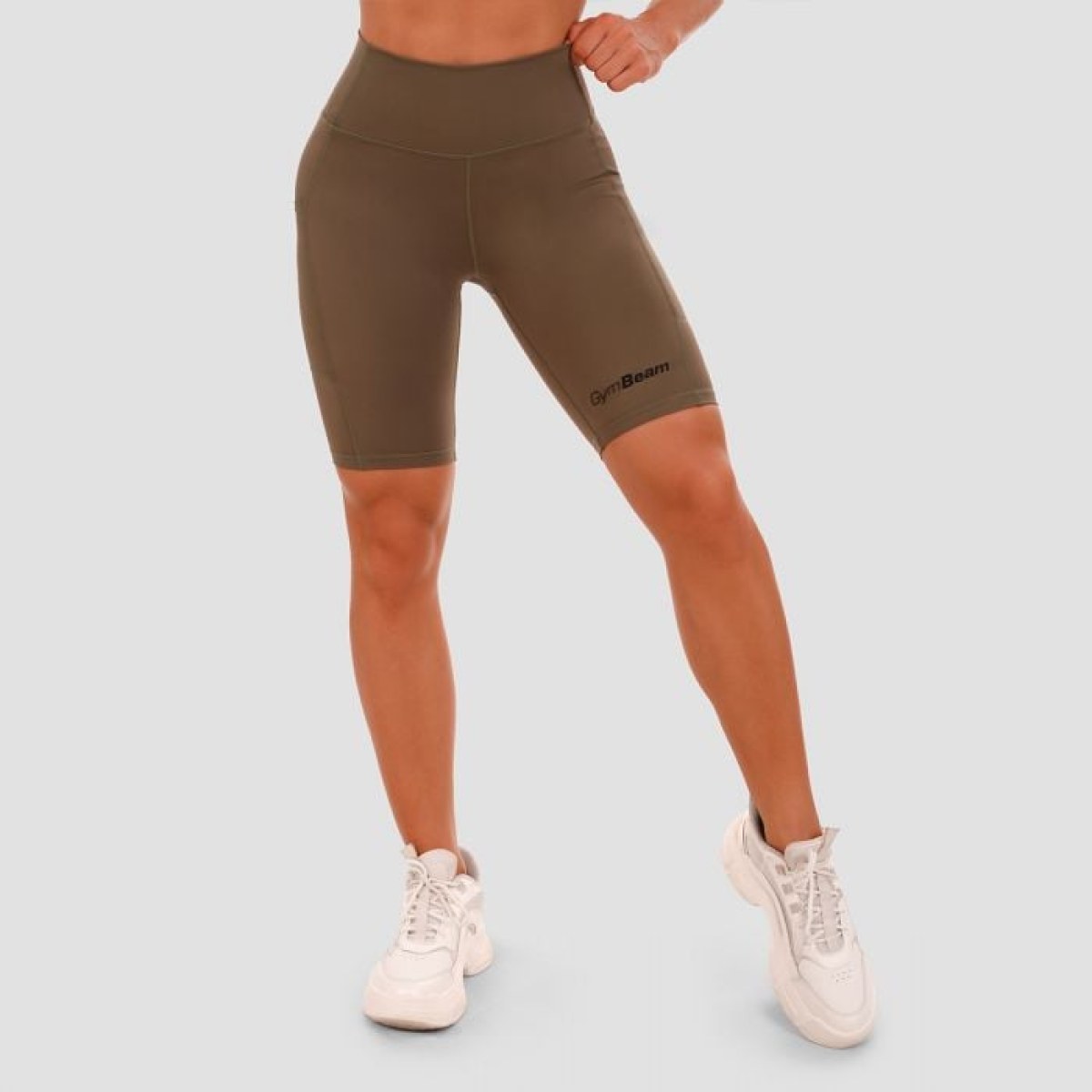 GymBeam Dámske šortky Biker olive LL · záber 1