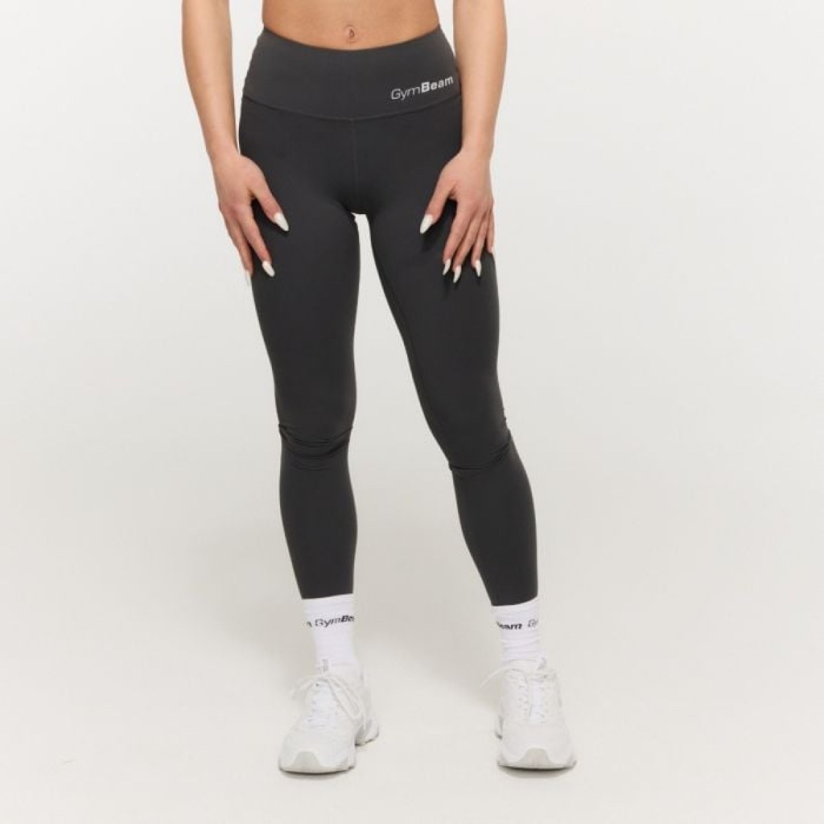 GymBeam Dámske legíny BEAT Charcoal L · záber 1