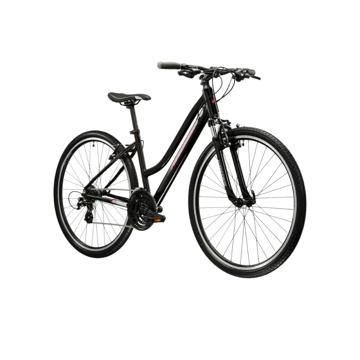 Kross Evado 2.0 28" - model 2025 čierna / ružová / lesk - L (19", 168-180 cm) · záber 2