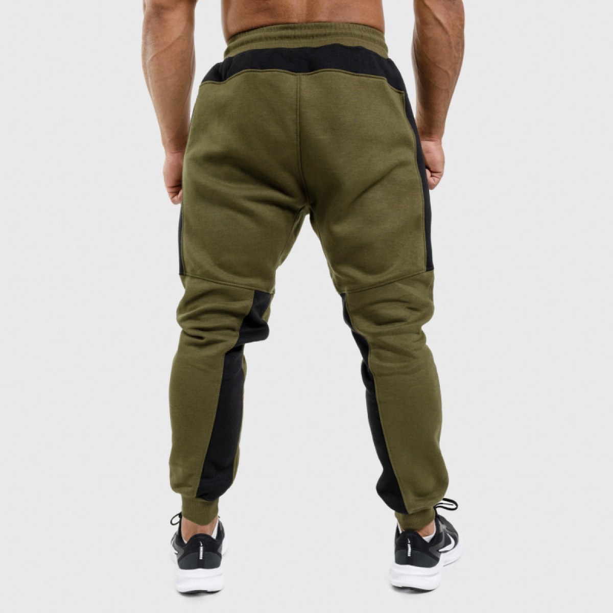 Jogger tepláky Iron Aesthetics ELEMENT, vojenská zelená · záber 3