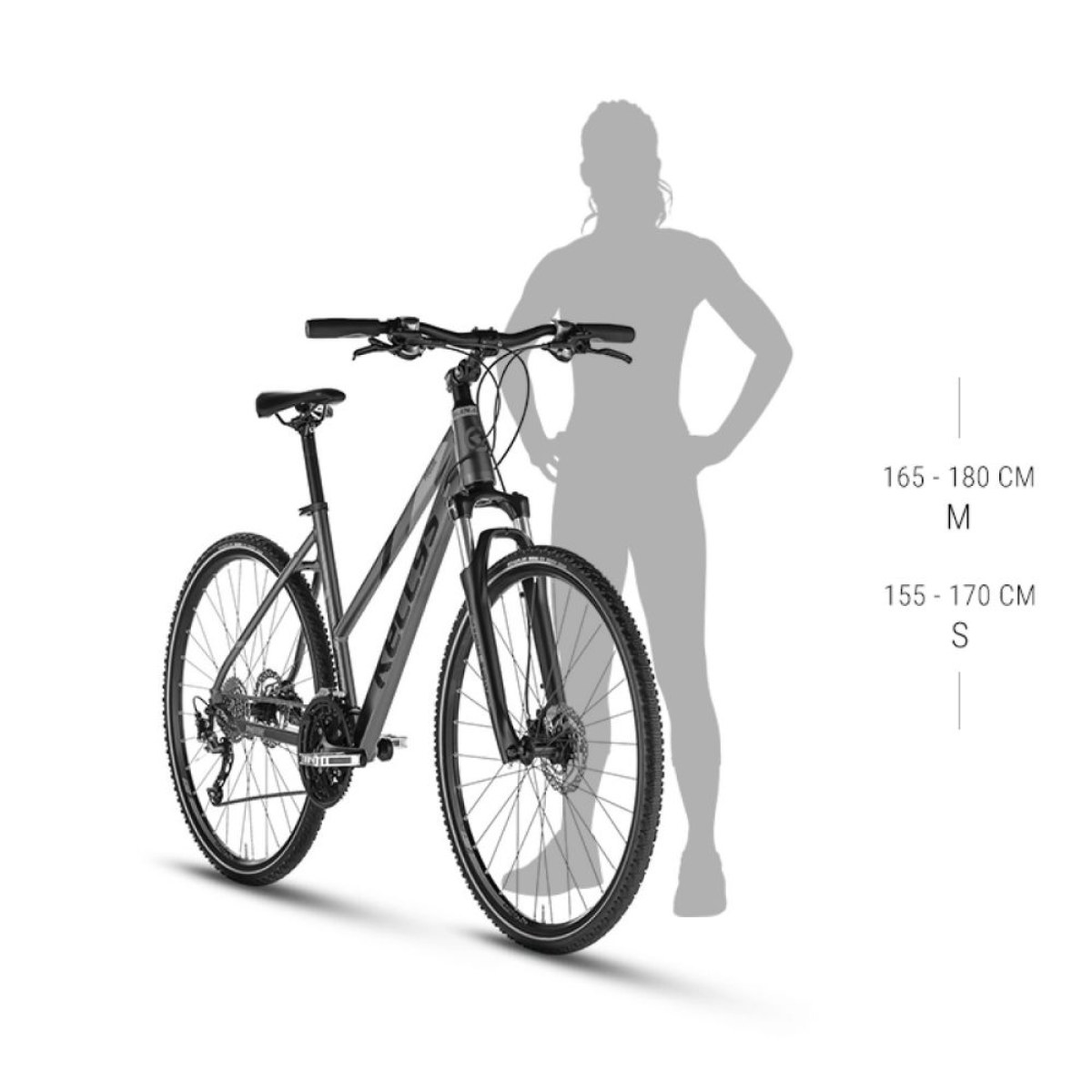 Kellys PHEEBE 50 28" - model 2024 Aqua - S (17", 155-170 cm) · záber 3