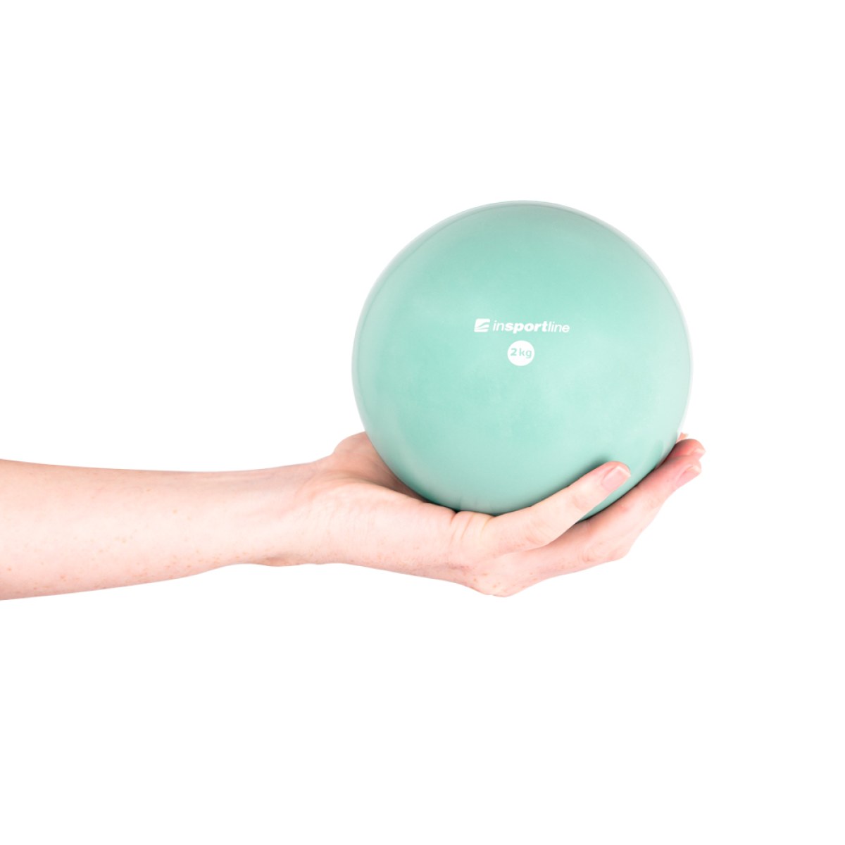Joga lopta inSPORTline Yoga Ball 2 kg - Farba: Béžová · záber 4