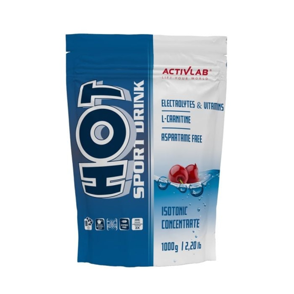 Activlab HOT Sport Drink čerešňa - Príchuť: Čerešňa | Hmotnosť: 6 kg | Balenie: 6 · záber 1