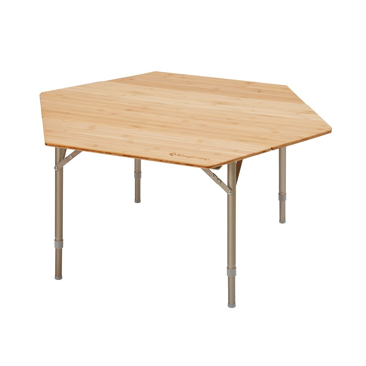 Kempingový stôl KING CAMP Bamboo - Farba: Šesťstranný · záber 1