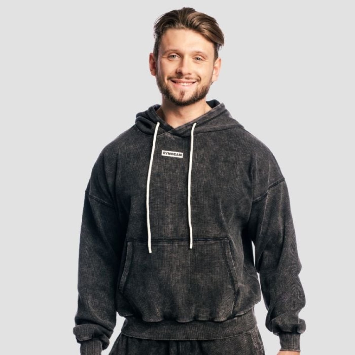 GymBeam Mikina Aura Hoodie Washed Black XXL · záber 1